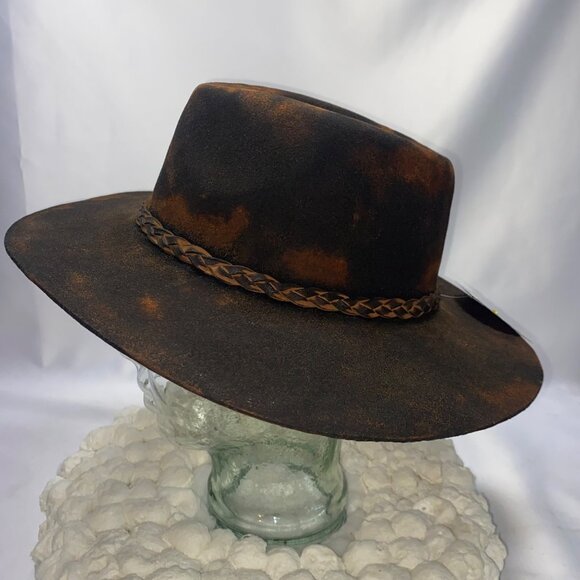Brown Rustic Wool Rancher 58cm - Picture 8 of 16